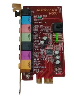Abit 882m-udk004582 Audiomax Hd7.1 7.1-channel Dolby Master Pcie Sound Card/riser Tested Works
