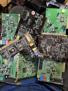 Sb0460 Asound Lot Of 8 Pci Sound Cards Computer Desktop Pc Mixed Brands