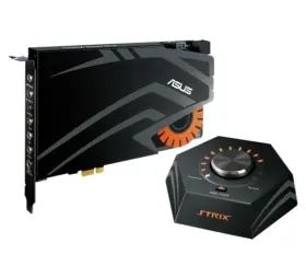 Asus 889349005958 Strix Raid Dlx 7.1 Gaming Sound Card Headphone Amplifier 600ohm Snr Audio