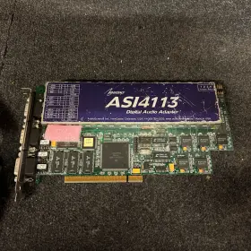 Asi4113 Audioscience Broadcast Aes/ebu Digital And Balanced Analog Sound Card 4113