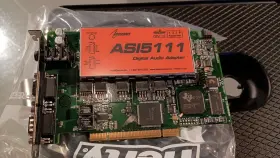 Asi5111 Audioscience Sound Card With Mic Preamp Breakout Cables
