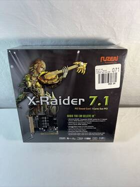 Auzentech 859702001392 New X-raider 7.1 Pci Sound Card - Sealed