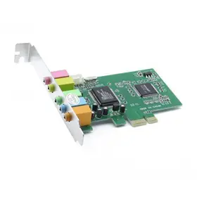 Axgear 094276887526 Pci Express Pci-e 5.1 Ch 6 Channel Pcie Audio Digital Sound Card Adapter New