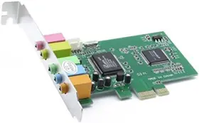Axgear 744110401172 Pci Express Pci-e 5.1 Ch 6 Channel Pcie Audio Digital Sound Card Speaker Adapter