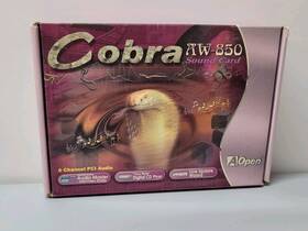 Cobra Aw850 Vintage 6 Channel Interface High Quality Sound Card Untested
