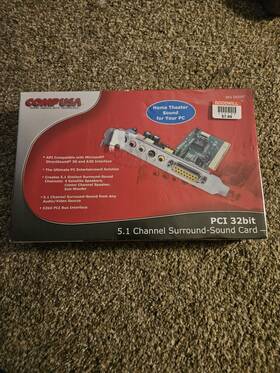 Compusa 841808000164 3d Sound Comp Usa 4 Channel Card Pci 32bit Microsoft Computer Parts Nib