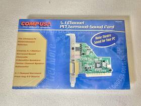 Compusa 841808001062 Comp Usa 5.1 Channel Surround Pci 32 Bit 3d Sound Card New And Sealed Nos
