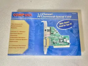 Compusa 841808001062 Comp Usa 5.1 Channel Surround Pci 32 Bit 3d Sound Card New And Sealed Nos