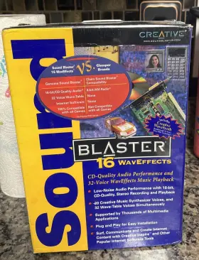 0464171090-1 Creative Vintage Sound Blaster 16 Waveffects Sb4171 - New Factory Sealed Box