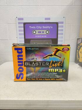 Creative 5047601000 Labs Sound Blaster Live Mp3 Used. Includes Geforce Video Card