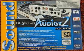 Creative 70sb024000005 Sound Blaster Audigy 2 Platinum Pci Audio Card Drive Remote Open Box Mint