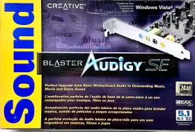 70sb057000001 Creative Sound Blaster Audigy Se Pci Desktop Computer Card - New With Cd