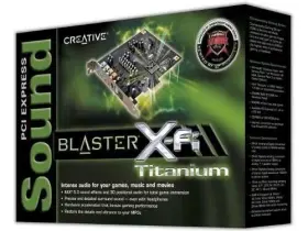 70sb088000004 Creative Labs Sound Blaster X-fi Titanium Pcie Card - 7.1 Dolby Live 16mb