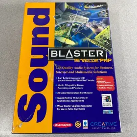 Sb2980 Creative Sound Blaster 16 Value Pnp Card Box Install Discs Only