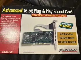 Digital Research Technologies 642649001019 Advanced 16-bit Plug And Play Sound Card Drsound