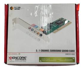 Encore Electronics Enm232-6via 5.1 Channels 24-bit Pci Sound Card For Win 98se Me 2000 Xp