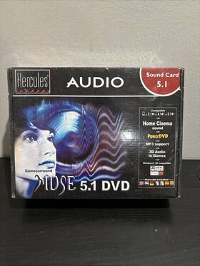Hercules 663296708823 Gamesurround Muse 5.1 Dvd - Vintage Pci Sound Card New Rare Sealed