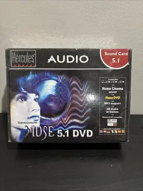 Hercules 663296708823 Gamesurround Muse 5.1 Dvd - Vintage Pci Sound Card New Rare Sealed