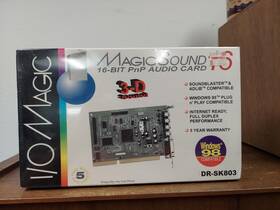 I/omagic Dr-sk803 I/o Magic Sound 16 Bit Isa Card Vtg Windows 98 Dos Nib Nos