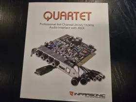 Smc0805 Infrasonic Pc Pro Class Pci Sound Card Quartet Very Rare