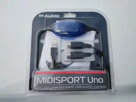 M-audio 571132550009 Midisport Uno Portable 1 Input Output Usb To Midi 16 Channel Pc/mac