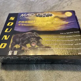 Md-ps4 Maddog 833054001248 Mad Dog Prowler 4.1 Dsp 4-channel Pci Multimedia Sound Card New Sealed