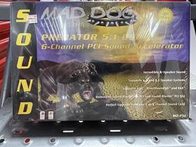 Maddog Md-ps6 Mad Dog Predator Pci Sound Card 5.1 Dsp Multimedia -new Sealed Retail Box