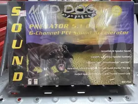 Md-ps6 Maddog Mad Dog Predator Pci Sound Card 5.1 Dsp Multimedia -new Sealed Retail Box