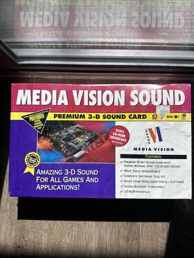 Media Vision 734679736013 Pro Audio 3d Multi Cd 650-0117-01b Vintage 1995 Rare Sealed Box