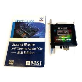 Msi Ms-4132 Sound Blaster X-fi Xtreme Audio Pcie Card