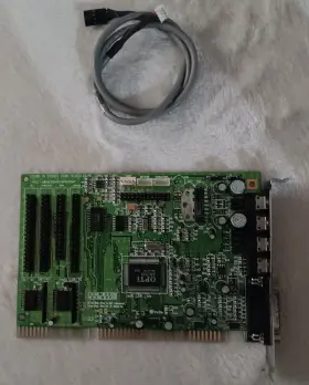 82c930 Opti Vintage Sound Card 16-bit Isa Sb Blaster Compatible With Audio Cable