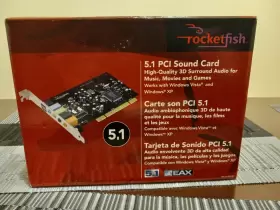 Rf-51sdcd Rocketfish Rf51sdcd Rocket Fish 5.1 Pci Sound Card Open Box Used Untested. Optical Out