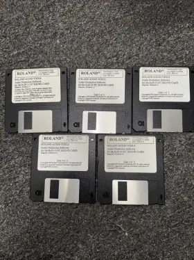 Rap-10 Roland Pc Sound Card Floppy Disc Lot 1-5 1993 Audio Tools