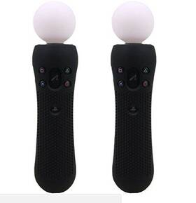 Rymfry 414724239820 2 Pcs Silicone Rubber Cover Anti-slip Protective Skin Case For Playstat