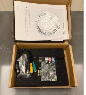 Ic-510111-s1 Siig Dp Soundwave 5.1 Pcie Sound Card Part Number In Original Box