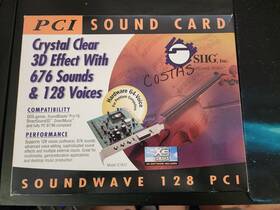Siig Ic1612 Nob Soundwave 128 Pci Sound Card Yamaha Xg Dos/sb Compatible
