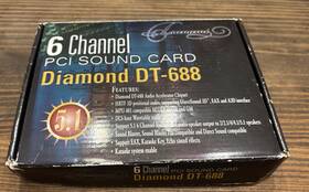 Tsunami Dt-588 Diamond Dt-688 6 Channel Pci Sound Card And Software Untested Open Box