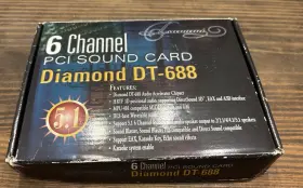 Dt-688 Tsunami Dt-588 Diamond 6 Channel Pci Sound Card And Software Untested Open Box