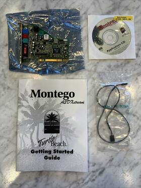 Voyetra Turtle Beach Tb120-3355-01 Montego A3d Xstream Sound Card Vintage Appears Opened But Unused