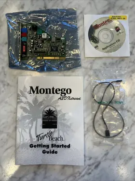 Tb120-3355-01 Voyetra Turtle Beach Montego A3d Xstream Sound Card Vintage Appears Opened But Unused