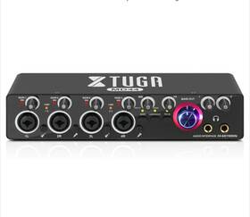 Xtuga Md44 4 Channel Mono - 2 Stereo Audio Interface With Mic Preamps