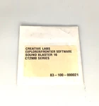 Rare Creative Labs Explorer/frontier CT2900 Sound Blastercd 83-100-000021 RM4-B0 New. Price: $7.95.