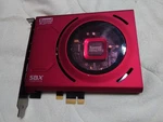 Creative Sound Blasterz Sbx Pro Studio Pcie 5.1CH Card Red Used. Price: $150.40.