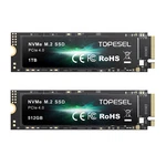 Topesel 512GB 1TB Internal M.2 Pcie 4.0 4900MB/S Solid State Drive Usa New. Price: $130.50.