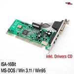 Asonic-pro Isa 16-BIT Crystal CX4235 Sound Card Karte Dos Windows 3.11 95 Used. Price: $57.76.