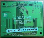 Creative Sound Blaster AWE64 Daughterboard Memory Module CT1930 Used. Price: $200.00.