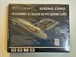Genuine Sabrent 6- Channel Pci Sound Card SBT-SP6C New Factory Sealed. Price: $69.99.
