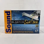 Creative Sound Blaster Live! 24-BIT Pci Card 7.1 SB0410 New Sealed. Price: $44.99.