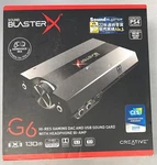 Soundblasterx G6: High-performance Gaming Dac & Headphone Amplifier, Sealed New. Price: $163.13.