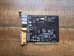 Vintage E3DX HSP56 Pci Sound Card C-media CMI8738 Chipset Used. Price: $29.99.